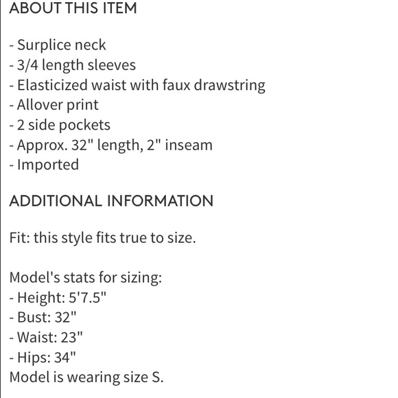 Ark &CO Surplice Neck Printed Romper BlackWhite M - Picture 4 of 4