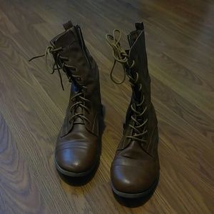 Brown Combat Boots