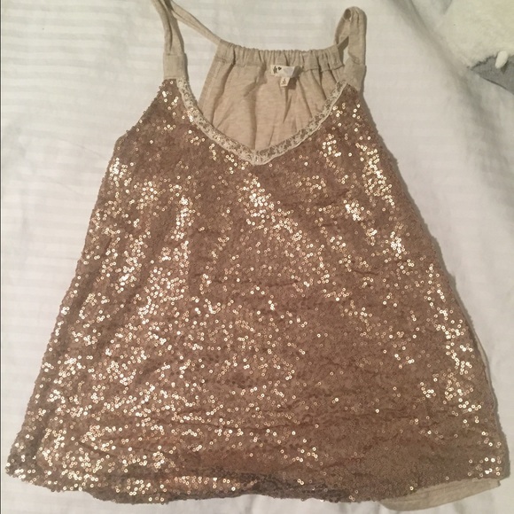 Sequin tank top