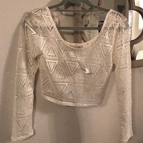 NWT Pacsun crochet crop top