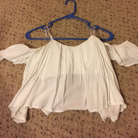 Off shoulder crop top