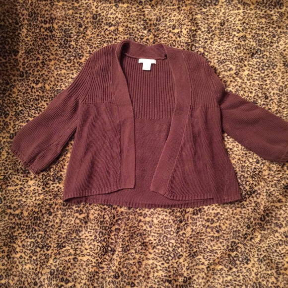 Brown. Cardigan