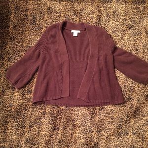 Brown. Cardigan
