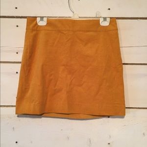 Banana republic mustard corduroy mini skirt