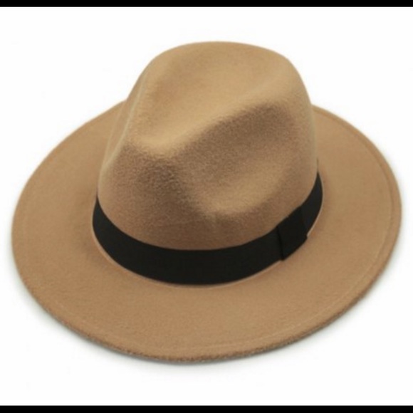 Wide Brim Felt Fedora Hat