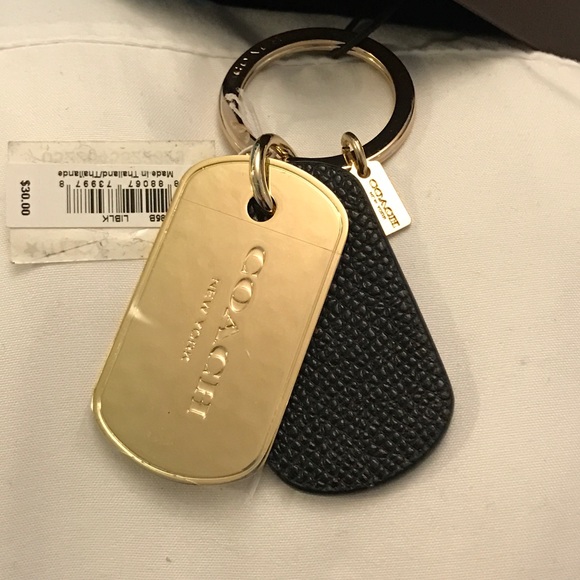 NEW Coach Keychain Tag