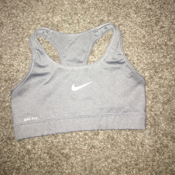 Nike dri-fit pro grey sports bra XS