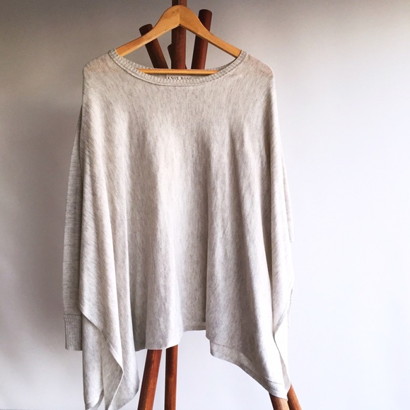 Oversized Sweater Poncho with Sleeves \u2022 Knox Rose
