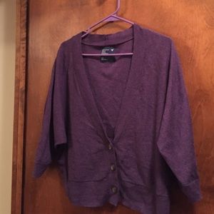 Purple dolman style sweater