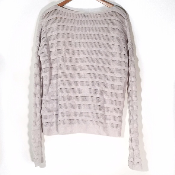 Theory Sweater. Off shoulder Seam. 100% Wool - Picture 3 of 4