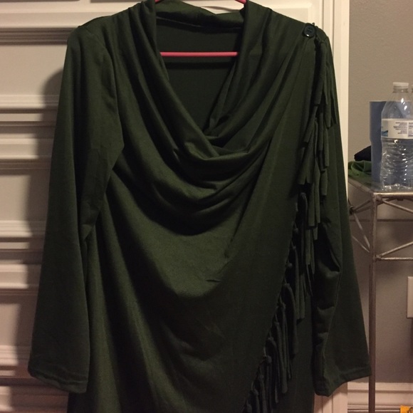 Green long sleeve wrap - Picture 2 of 4