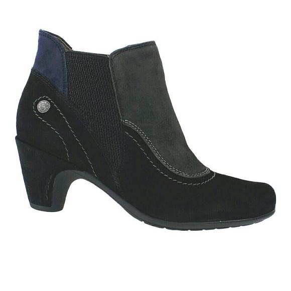 Earthies Genoa Bootie Ankle Boot colorblock