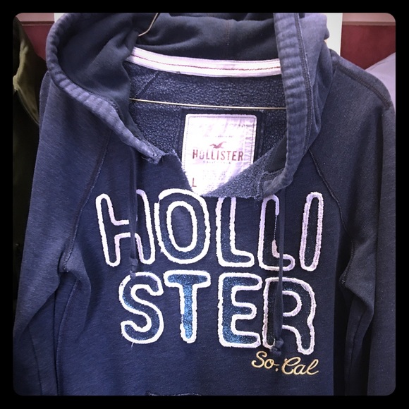 Blue Women's Hollister Pullover Hoodie