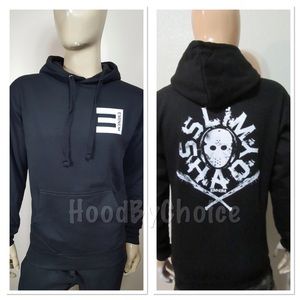 Men Slim Shady Back Logo Pullover Hoodie / Eminem