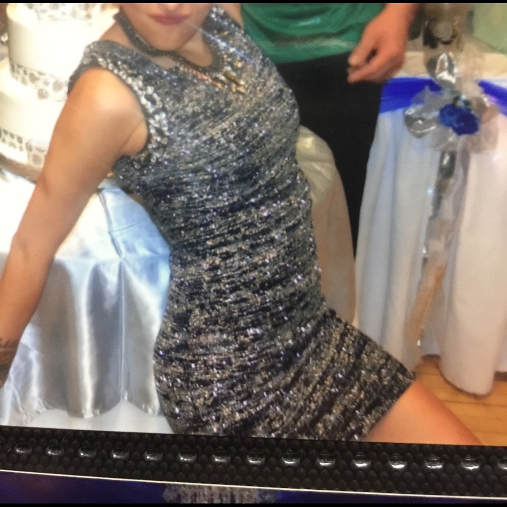 Glitter rhinestone dress!