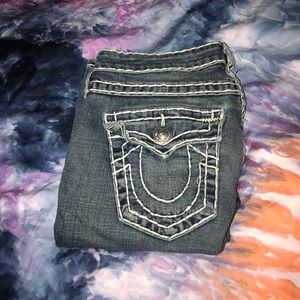 True Religion Women's size 27 Billy Super T jeans.