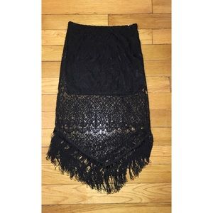 Black Romeo and Juliet Couture midi skirt