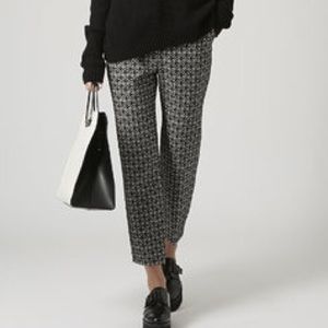 Topshop Cigarette Chevron Trousers