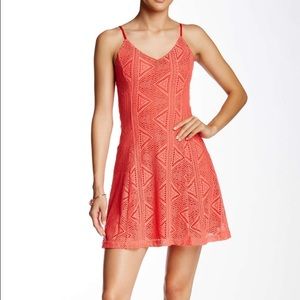 Love...Ady Flip Flop Dress Coral Small