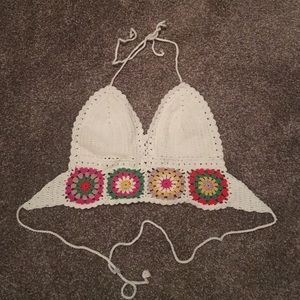 Crochet Halter Top 🌵👽✨🌈