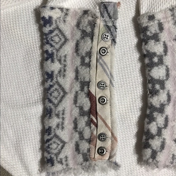 NWT Free People School Art Cuff Top in Ivory - Picture 3 of 3