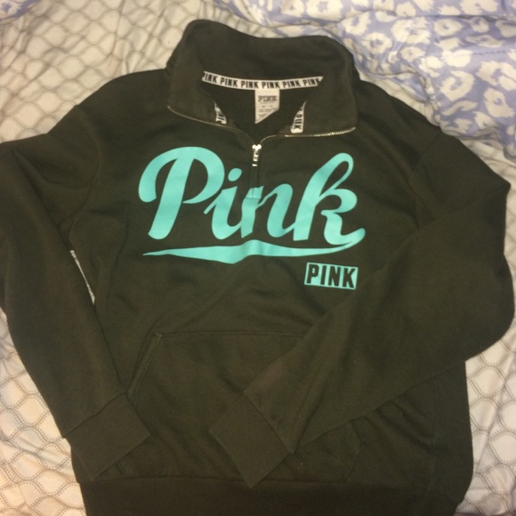 VS pink quarter zip jacket