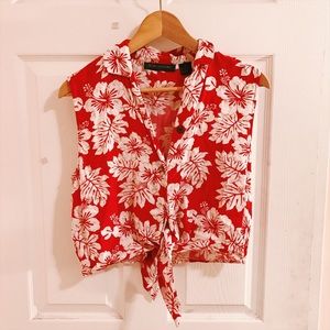 Hawaiian Print Top