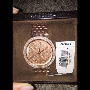 Rose gold michael kors watch