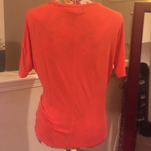Old Navy, dolmen sleeve orange tee - Picture 2 of 4