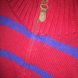 Polo pullover zip-up long sleeve