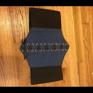 Denim Corset Belt