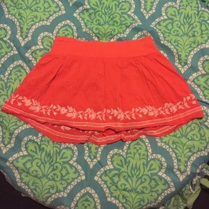 Aeropostale orange skirt