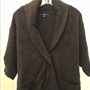 New GAP Size S--CARDIGAN Sweater Charcoal Brown