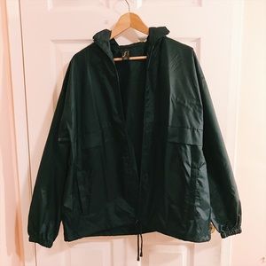 Navy Windbreaker Jacket