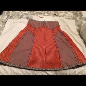 Free People A-line panel skirt New w/ tag Size 9