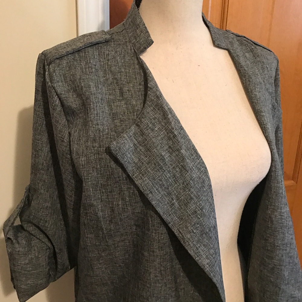 Last one size 16 Light weight Gray blazer coat - Picture 4 of 8
