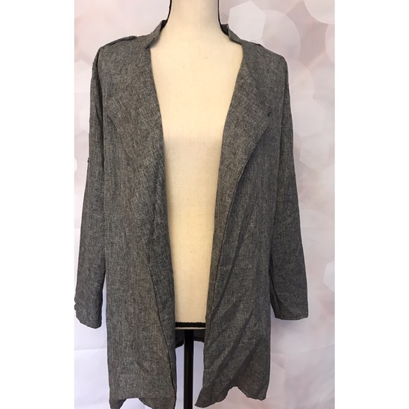 Last one size 16 Light weight Gray blazer coat - Picture 5 of 8