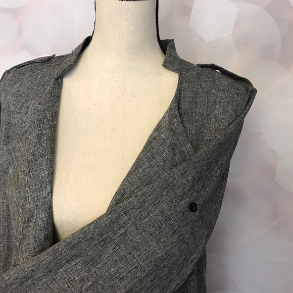 Last one size 16 Light weight Gray blazer coat - Picture 7 of 8