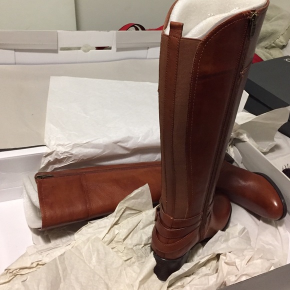 Marc Fisher Kacee round toe leather knee high boot - Picture 3 of 4