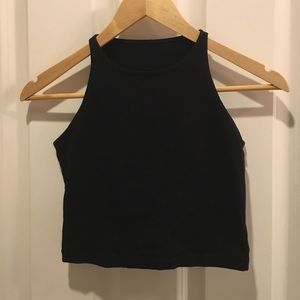 American apparel sleeveless crop top