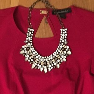 Statement bib necklace
