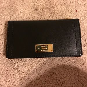 Slim black and gold Ralph Lauren wallet