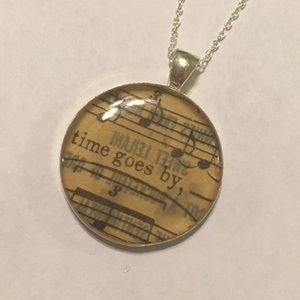 Time Goes By music necklace