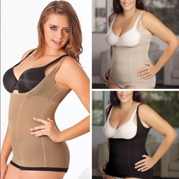 Marine Algae Braless T-Shirt Plus Size Body Shaper - Picture 1 of 3