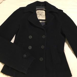 Navy pea coat