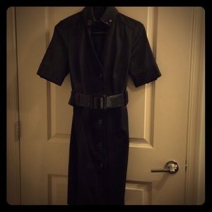 Fabulous black button down dress!