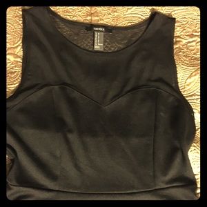 Sweetheart cutout black dress