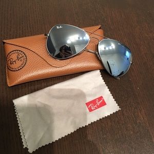 Ray-Ban 3025 Flash Aviator in Gun Metal
