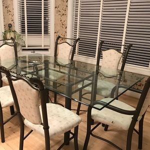 Dining table and chairs