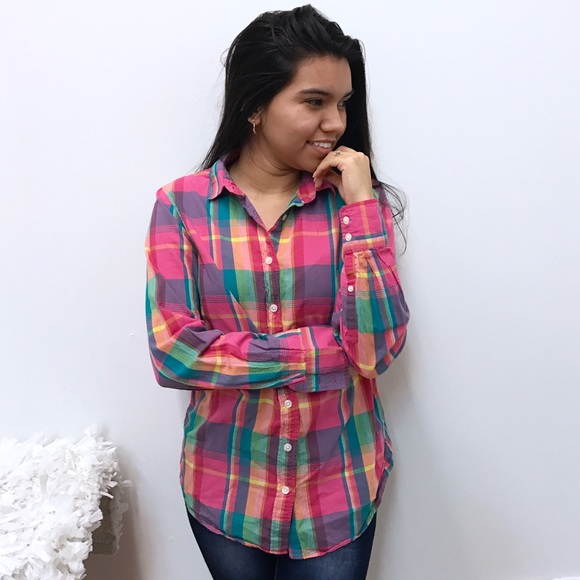 J. Crew Tops - J.Crew the perfect shirt Sz S Small plaid